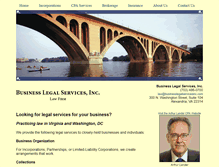 Tablet Screenshot of businesslegalservicesinc.com